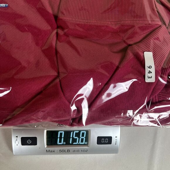 Peloton NWT Woman Small Burgundy Rose Logo Print Oversized Crewneck Pullover - Picture 7 of 7